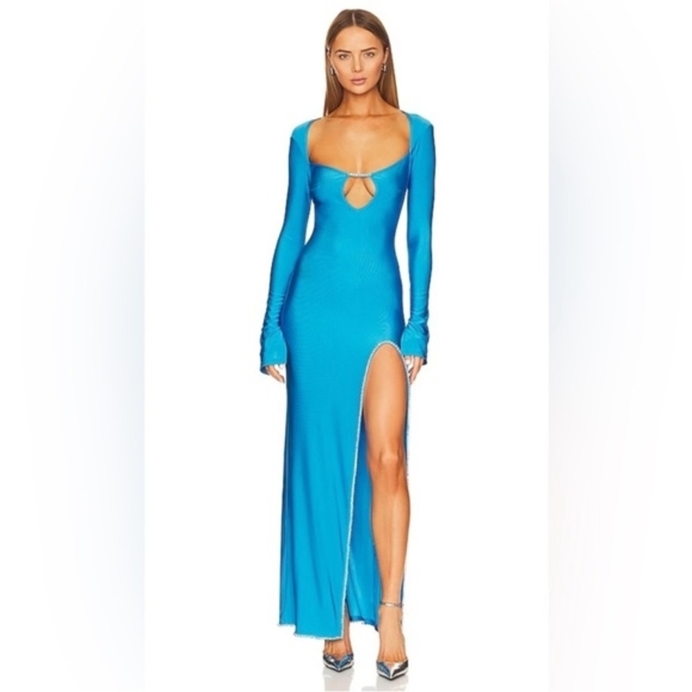 Khanums X Revolve Backout Gown in Blue